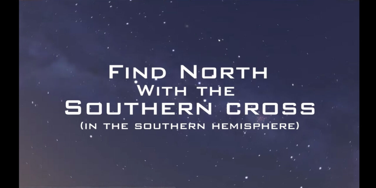 How to Find North at Night using the Southern Cross Constellation